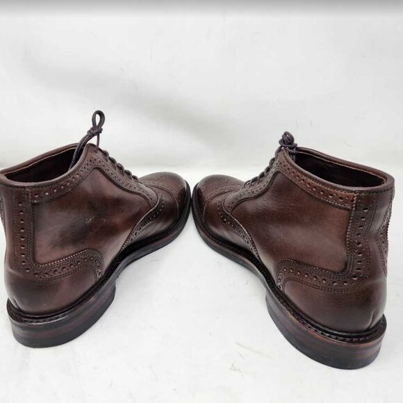 Mens 8.5 EEE Allen Edmonds Hamilton cap toe Brown Tumbled oxford dress boot 2825 main image 9